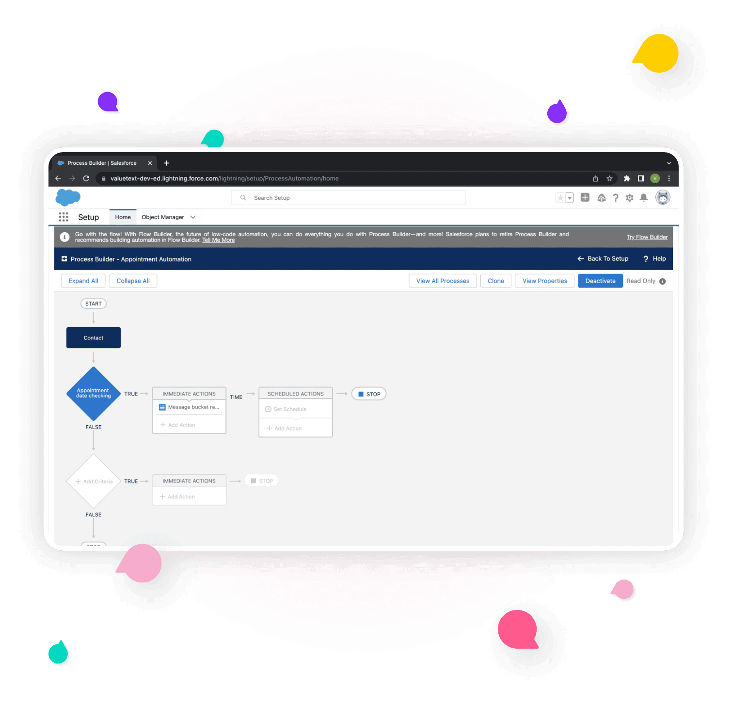 Advanced automation in ValueText - Salesforce messaging app for Salesforce SMS Integration