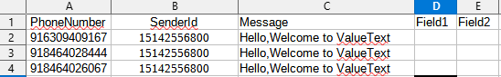 Bulk Messages From CSV