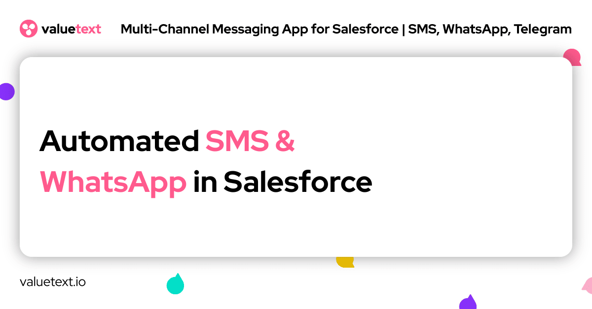 Automated SMS & WhatsApp in Salesforce