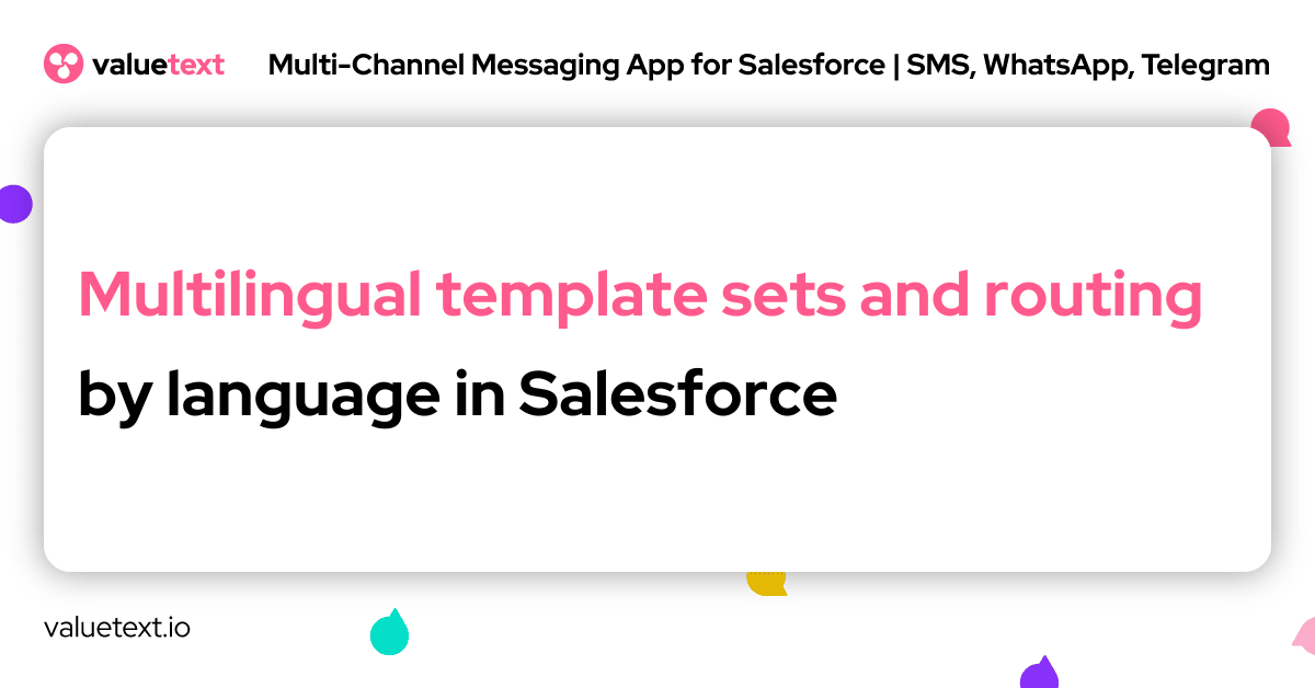 Multilingual template sets and routing by language in Salesforce